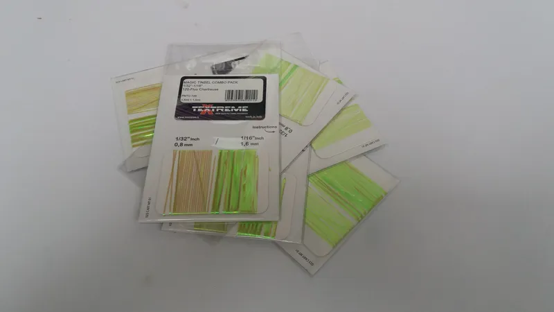 TEXTREME Magic Tinsel Combo Pack in Fluo Chartreuse